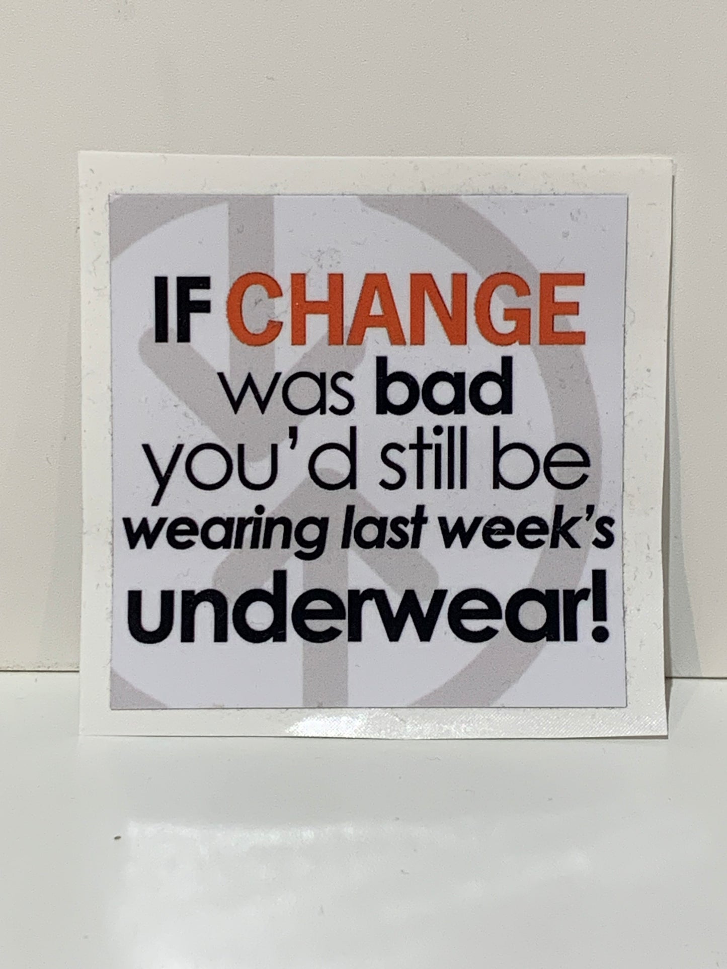 CHANGE Lifestyle & Apparel Stickers