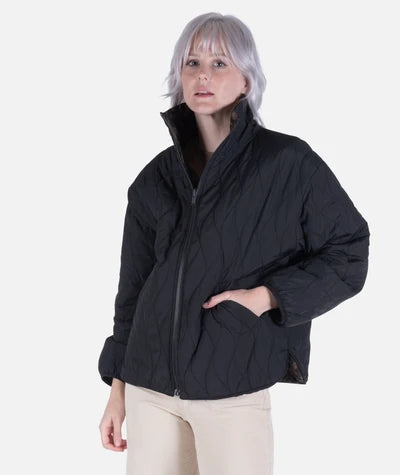 Jetty Rainier Reversible Puffer Jacket black reversible jacket