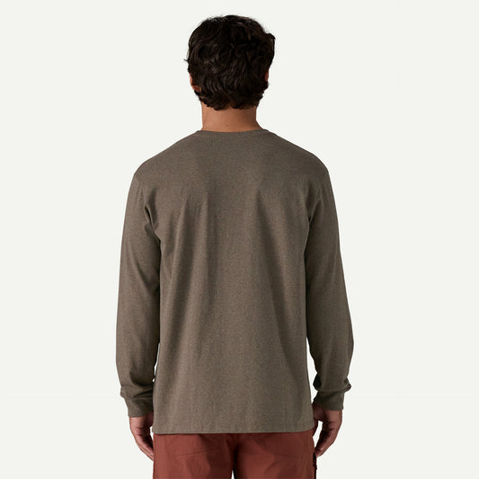 Patagonia Long Sleeve Shop Sticker Pocket Responsibili-Tee