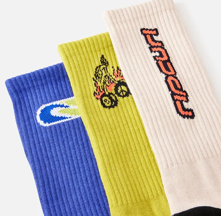 Rip Curl Retro Crew Sock - 3 Pack