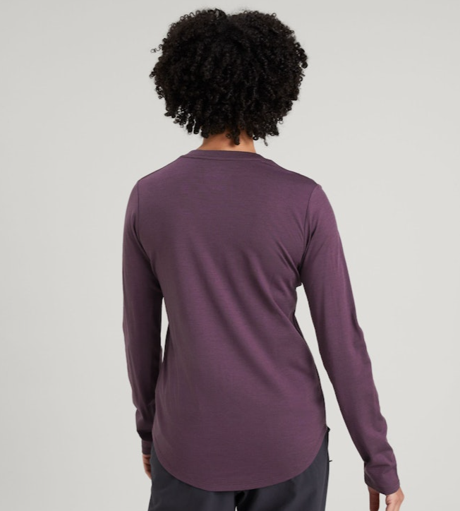 Kathmandu 100% Merino Long Sleeve V Neck Top