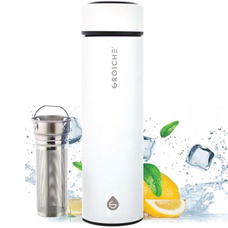 CHICAGO Travel Tea Infuser Bottle - 15.2 fl oz / 450 ml