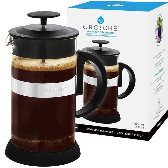 Grosche Zurich French Press - 34 fl oz (1000ml)