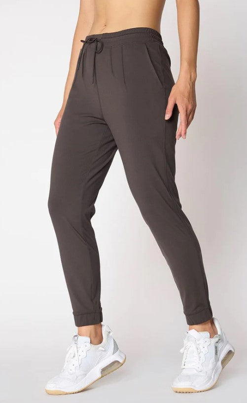 MPG Sport Pursuit High Rise Pin Tuck Jogger 26"