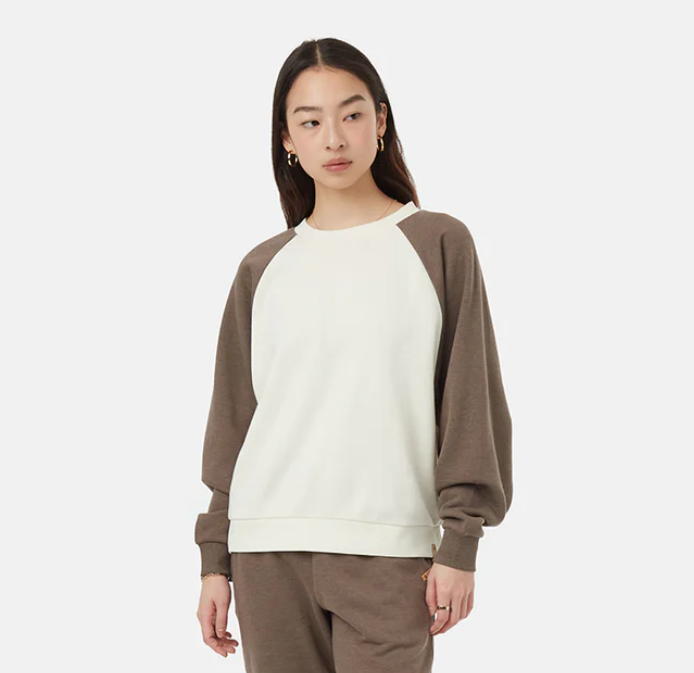 Tentree Tree Fleece Oversized Raglan Crew