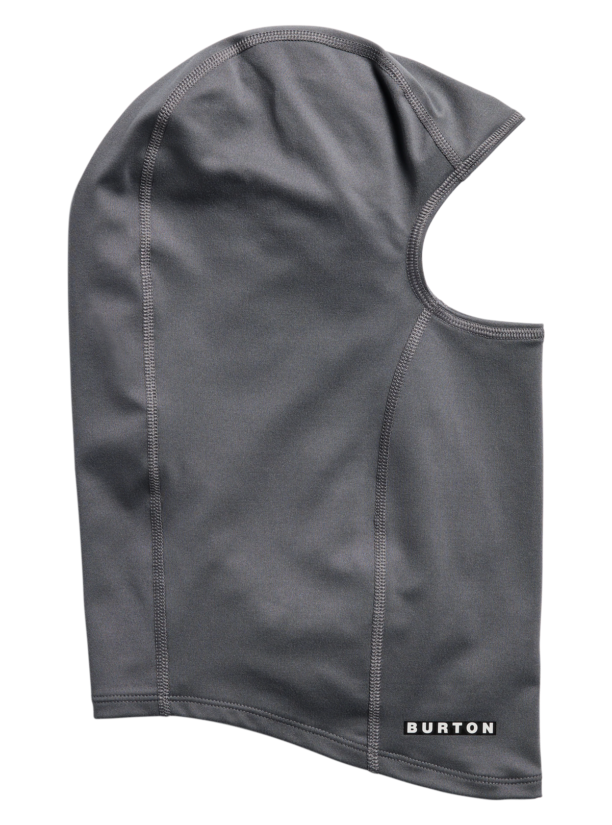A grey balaclava on a white background