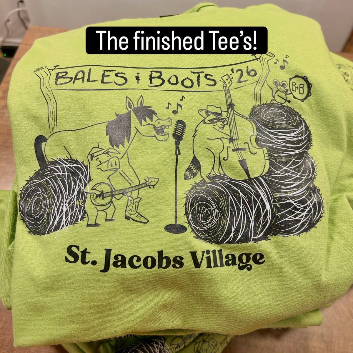 Bales and Boots Bluegrass Bash Tee