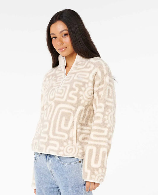 Rip Curl Sunset Luau 1/4 Zip Polar Fleece