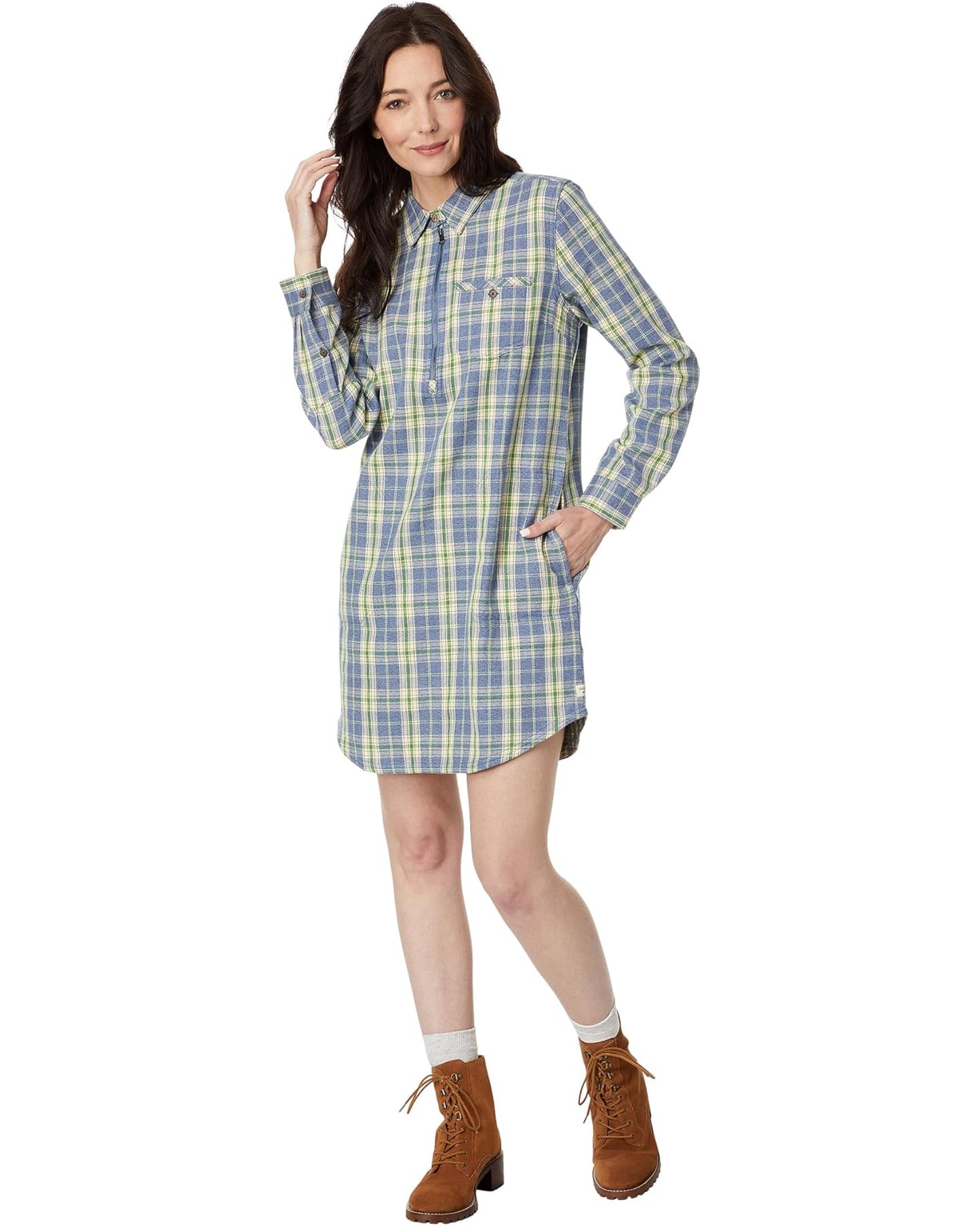 Toad & Co Bodie 1/4 Zip Long Sleeve Dress