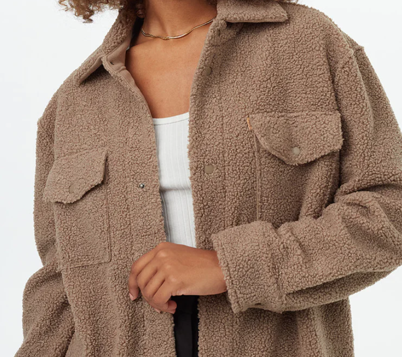 Boucle fleece discount jacket