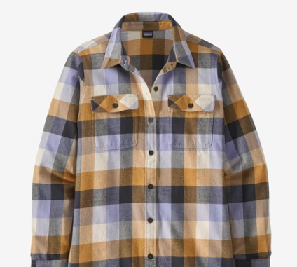 Patagonia Long Sleeve Organic Cotton Fjord Flannel Shirt