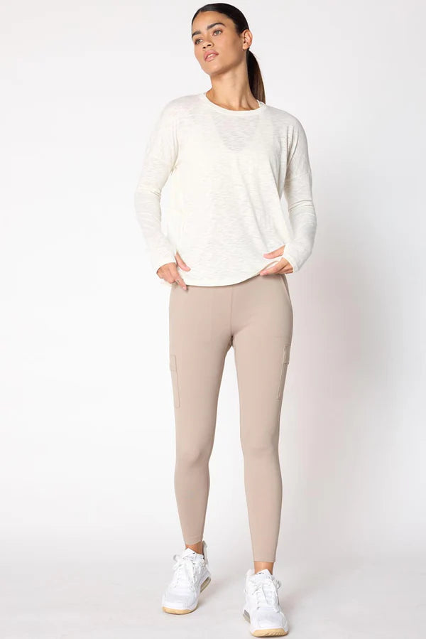 MPG Sport Fusion Crew Neck Mixed Media Long Sleeve