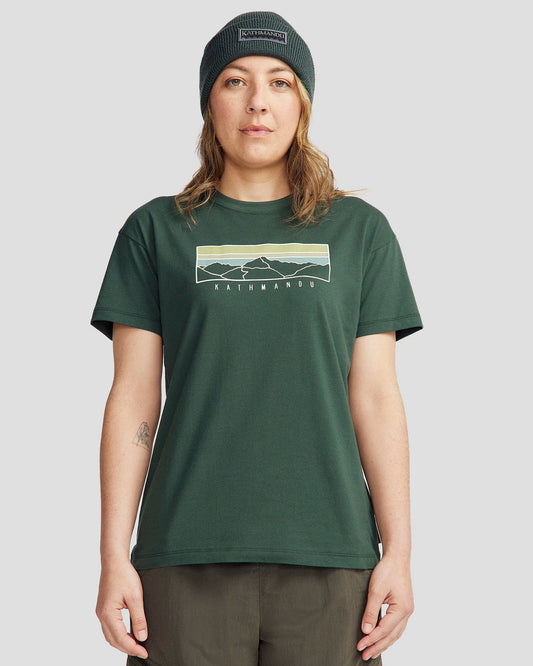 Kathmandu Mountain Sunset Organic T Shirt