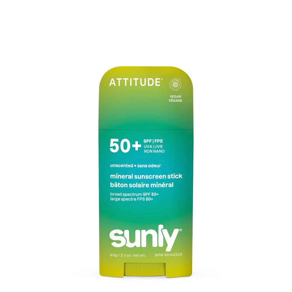 Attitude Sunly Mineral Sunscreen Stick - Unscented