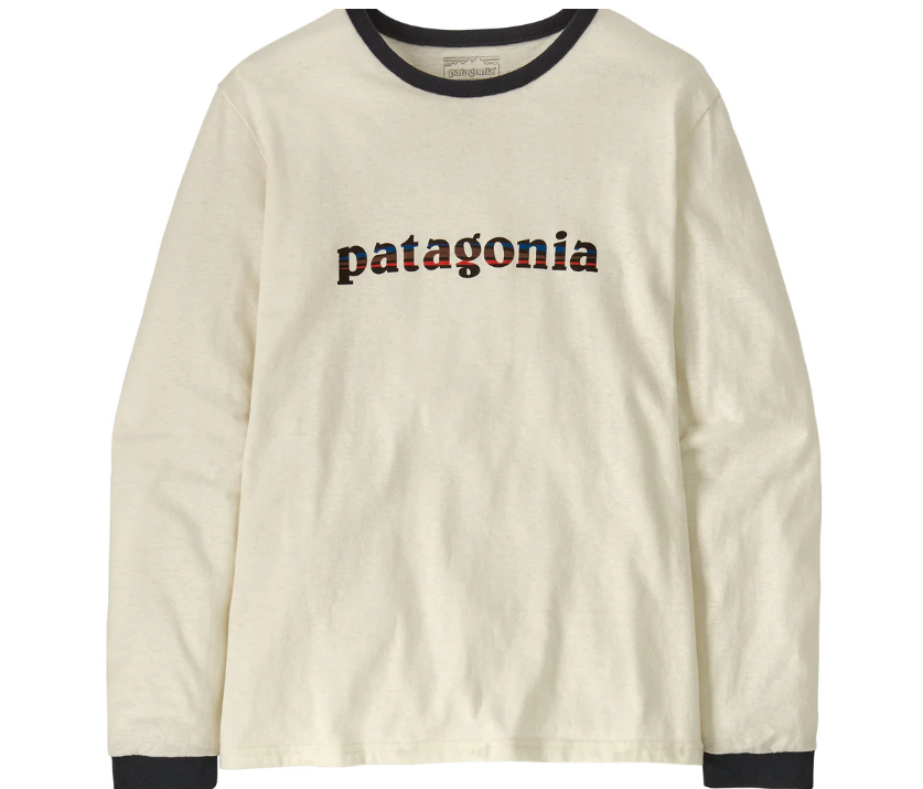 Patagonia 73 Text Logo Long Sleeve Responsibili-Tee