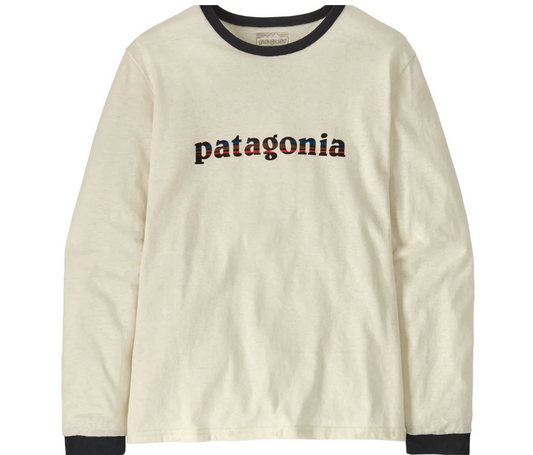 Patagonia 73 Text Logo Long Sleeve Responsibili-Tee