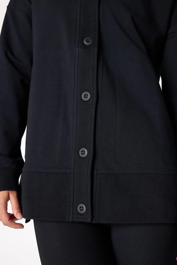 MPG Sport Unwind Button Front Relaxed Cardigan