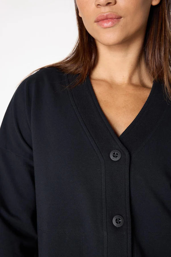MPG Sport Unwind Button Front Relaxed Cardigan