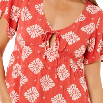 Rip Curl Ventura Tiered Short Sleeve Dress