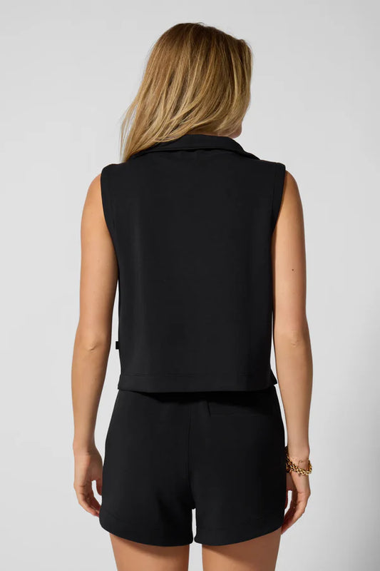 MPG Dreamweave Half Zip Mock Neck Tank