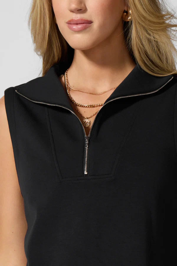 MPG Dreamweave Half Zip Mock Neck Tank