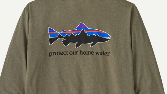 Patagonia Long Sleeve Home Water Trout Responsibili-Tee