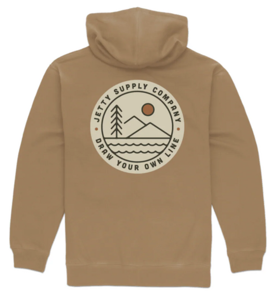 Jetty Supply Emblem Zip Hoodie