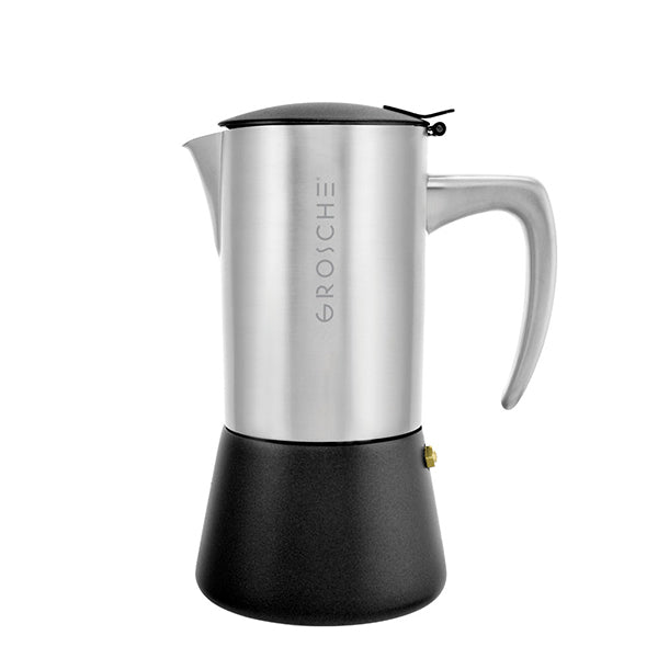 Grosche Stainless Steel Milano Espresso Maker - 6 cup 300 ml