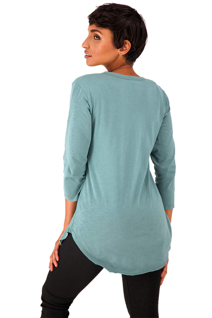 The Good Tee Relaxed 3/4 Sleeve V-neck T-shirt