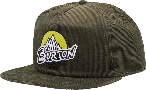 Burton Retro Mountain Snapback Hat - Martini Olive