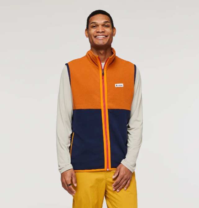 Fleece on sale orange vest